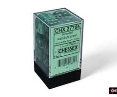 Borealis Kelp/Light Green 16mm d6 Block (12 dice)